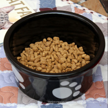 Personalized Black Feeding Cats Ceramic Bowls.